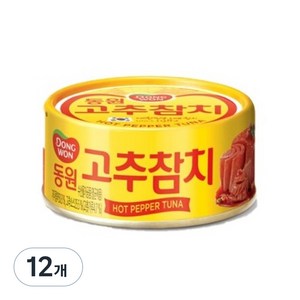 동원 고추 참치, 250g, 12개