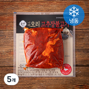 올반 바짝 오리 고추장불고기 (냉동), 200g, 5개