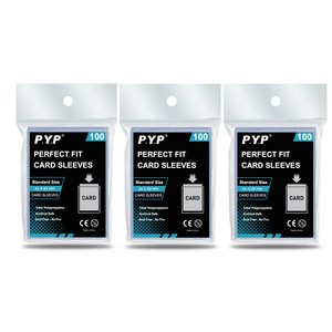 PYP Pefect fit 바인더 전용 카드슬리브 100p 64 x 89 mm, ULTRA CLEAR, 3개