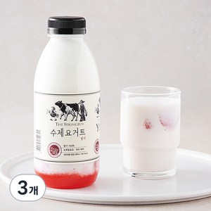 영준목장 수제 요거트 딸기, 500ml, 3개