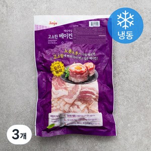 진주햄 매일매일 고소한 베이컨 (냉동), 1kg, 3개