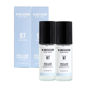 더블유드레스룸 드레스퍼퓸, No.97 에이프릴코튼, 70ml, 2개