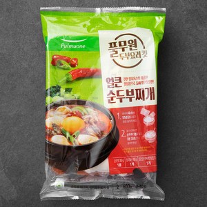 풀무원 얼큰 순두부찌개 킷 2인분, 1개, 600g