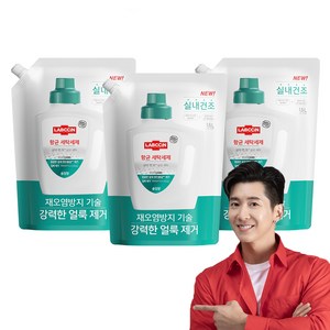 랩신 항균 솔잎향 세탁세제 리필, 1.5L, 3개