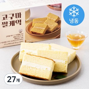 떡편 고구마 쌀케익 (냉동), 35g, 27개