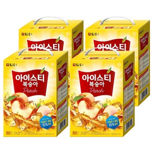 담터 아이스티 복숭아, 14g, 80개입, 4개