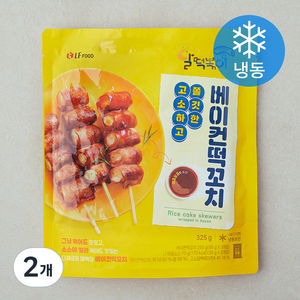 달떡볶이 베이컨 떡꼬치 (냉동), 325g, 2개