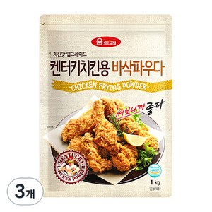 움트리 켄터키 치킨용 바삭파우다, 1kg, 3개