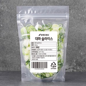 대파 슬라이스, 150g, 1개