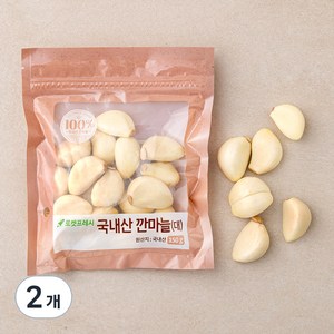 국내산 깐마늘(대), 150g, 2개