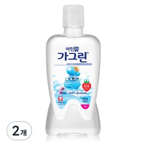 가그린 어린이용 구강세정제 딸기향 랜덤발송, 380ml, 2개