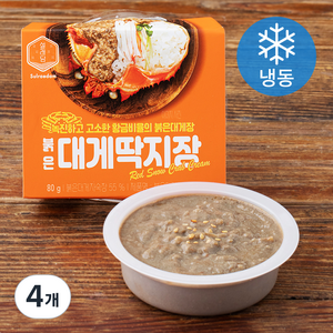 설래담 붉은 대게딱지장G (냉동), 80g, 4개