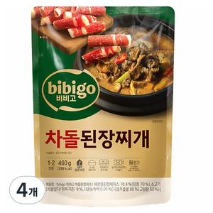 비비고 차돌된장찌개, 460g, 4개