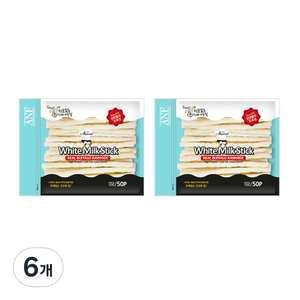 ANF 로하이드 화이트 스틱 50p, 밀크, 135g, 6개