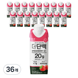 더단백 드링크 딸기, 250ml, 36개