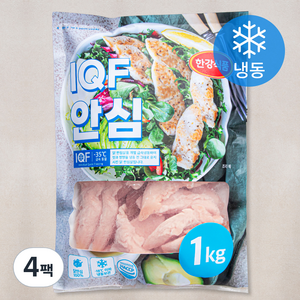 한강식품 IQF 닭 안심 (냉동), 1kg, 4팩