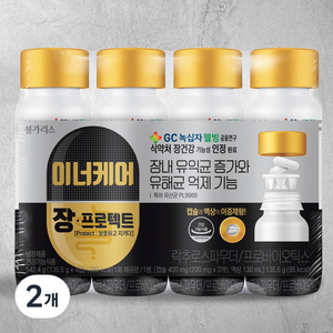 포스트바이오틱스 이너케어 장 프로텍트 유산균음료 4입, 542.4ml, 2개