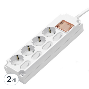 가가넷 포인트탭 멀티 콘센트 4구 PI-MS-16A4, 1.5m, 2개