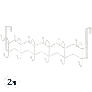 생활공식 도어행거 12구, 2개, 화이트