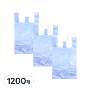 월드크린 하늘 손잡이 비닐봉투, 5L, 1200개