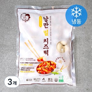 낭만부라더 낭만 밀 치즈떡 (냉동), 600g, 3개