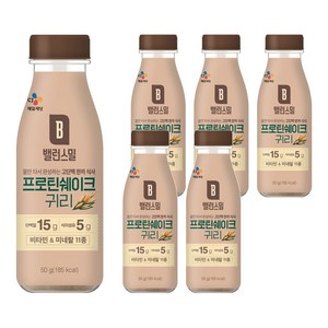 CJ제일제당 프로틴 쉐이크 귀리, 50g, 6개