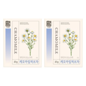 녹차원 캐모마일 허브차 20p, 1g, 20개입, 2개