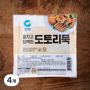 청정원 도토리묵, 320g, 4개