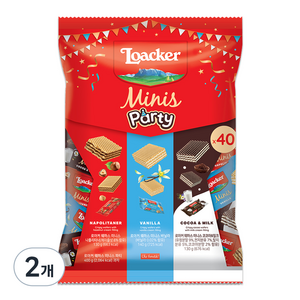 로아커 웨하스 미니스파티 믹스, 400g, 2개