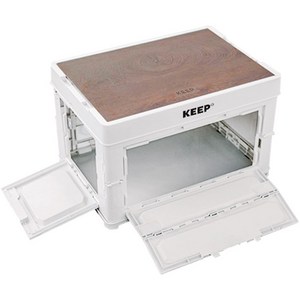 KEEP 멀티 오픈 폴딩박스 60L, 화이트, 1단, 1개