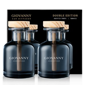 GIOVANNY 컵홀더형 차량용 디퓨저 150ml, 아베피치, 2개