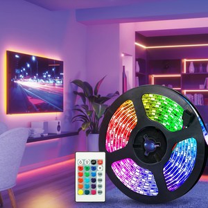 루아즈 LED 간접 줄조명 네온 스트립 무드등 4m, RGB 16색상