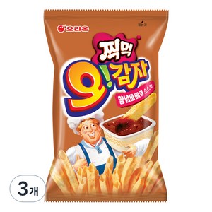 오리온 오감자 딥바베큐 스낵, 75g, 3개