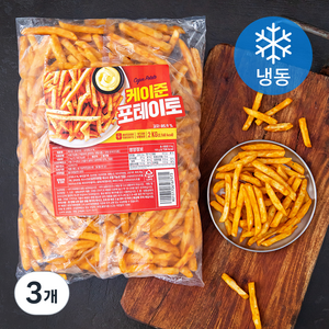 케이준 포테이토 (냉동), 2kg, 3개