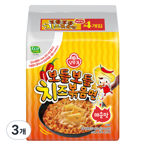 오뚜기 보들보들 치즈볶음면 매운맛 130g, 12개