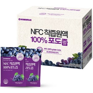 참앤들황토농원 국내산 NFC 착즙원액 포도즙, 100ml, 50개