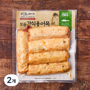 고래사어묵 간식용 어묵, 400g, 2개