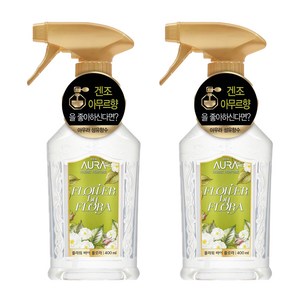 아우라 섬유향수, 플라워 바이 플로라, 400ml, 2개