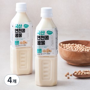 맑은물에 국산 연천콩 콩물, 500ml, 4개