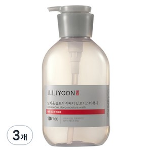 일리윤 울트라 리페어 딥 모이스춰 워시, 500ml, 3개