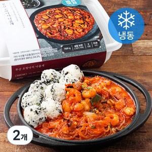 바른식 부산 조방낙지 낙곱새 2인분 (냉동), 700g, 2개