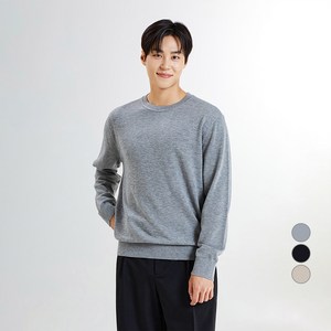 스파오 남성용 MERINO 라운드넥 풀오버 니트