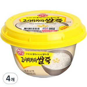 오뚜기 고시히카리 쌀죽, 285g, 4개