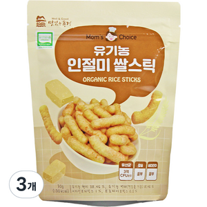 맛있는풍경 유기농 인절미 쌀스틱, 30g, 3개