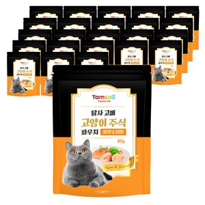 탐사 고양이 고메 주식 파우치, 참치&연어, 85g, 20개