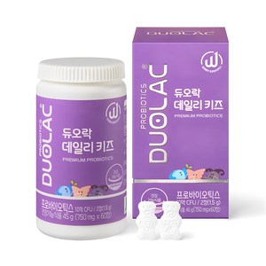 듀오락 데일리키즈 츄어블 어린이 유산균, 1개, 45g