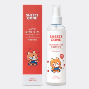 쉬즈곤 강아지 올인원 미스트 애플블라썸향, 1개, 200ml