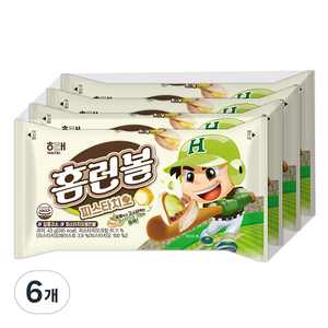 해태제과 홈런볼 피스타치오 과자 4p, 172g, 6개