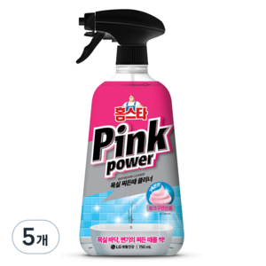 홈스타 핑크파워 욕실 찌든때 클리너, 5개, 750ml