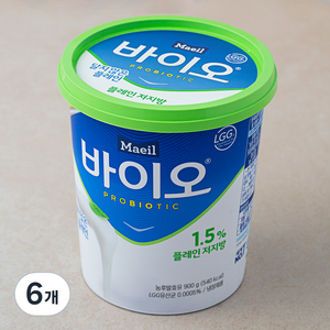 매일 바이오 플레인 저지방, 900g, 6개